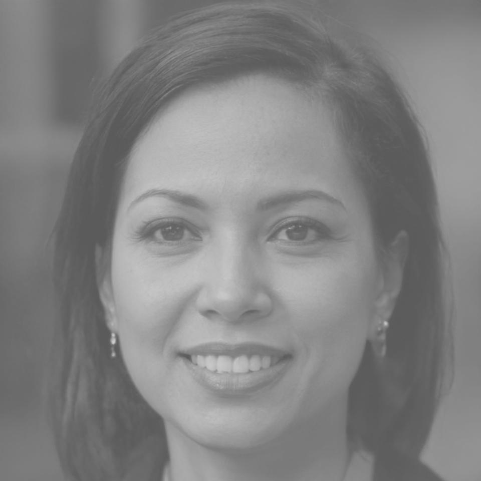 Maeve Callahan reviewing financial documentation